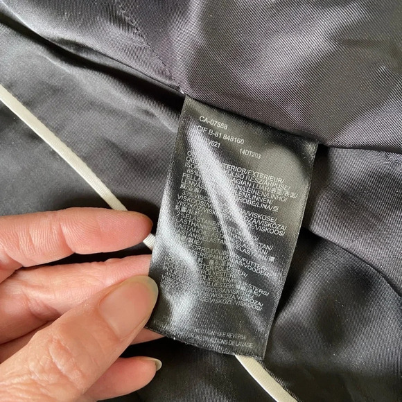 Mexx classic black linen blend button blazer Sz 8 - Picture 8 of 10